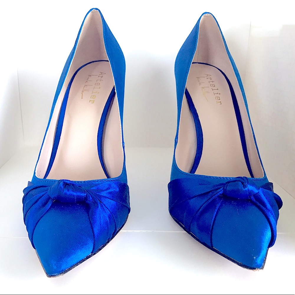 Nicole Miller Atelier Cobalt Pumps Size 8 Used